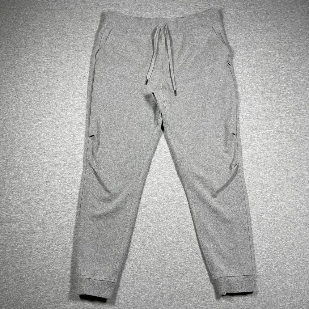 CUTS Pants Mens XL Gray Hyperloop French Terry Jogger Slim Tapered Elastic Waist